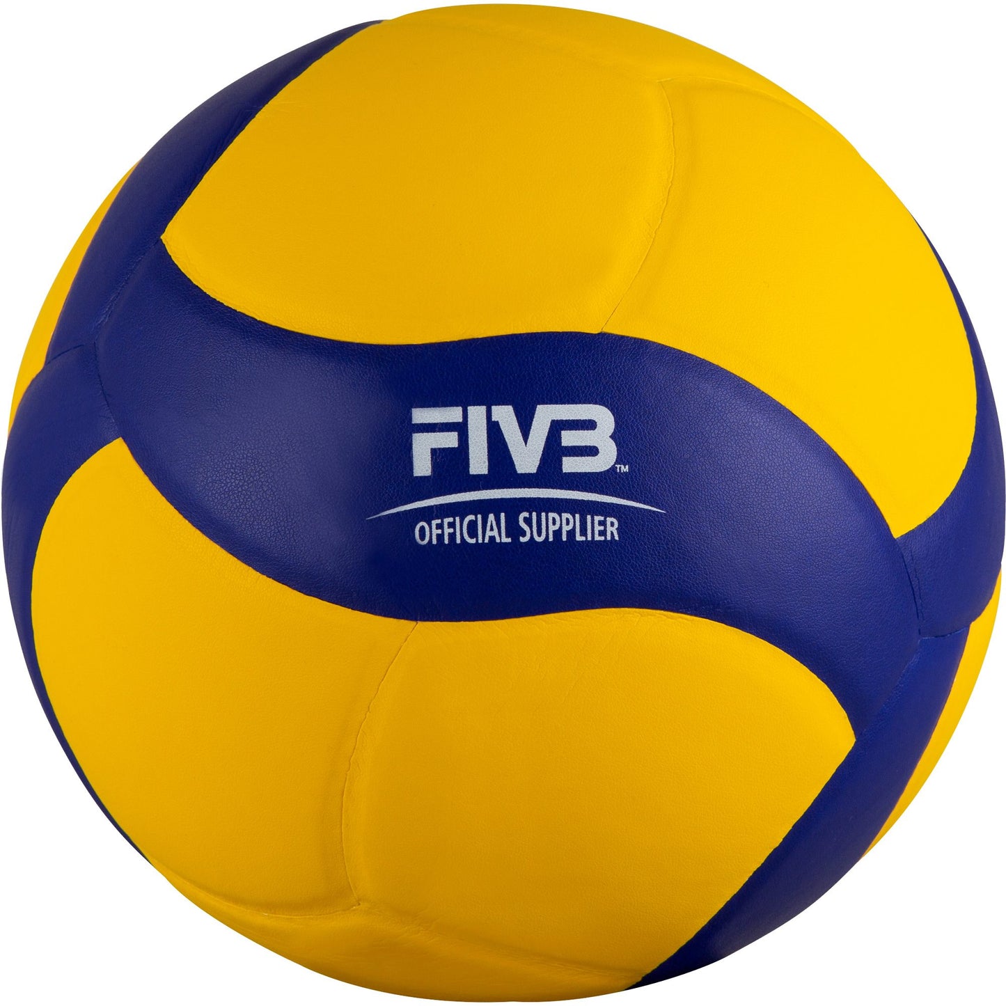 Yellow and Blue Mikasa volleyball