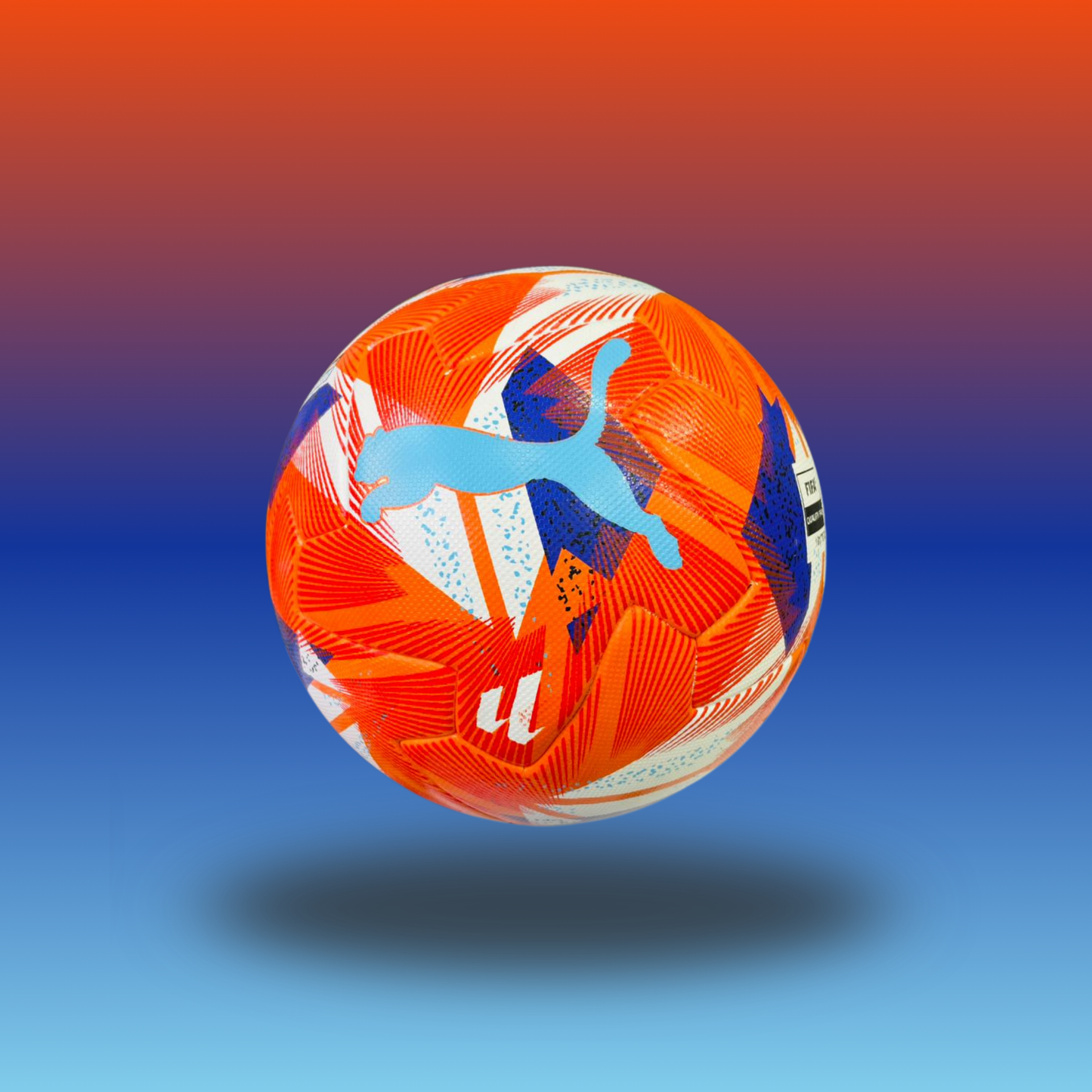 Puma Orbita LaLiga FIFA Quality Pro Official Match Ball (Orange/Blue)