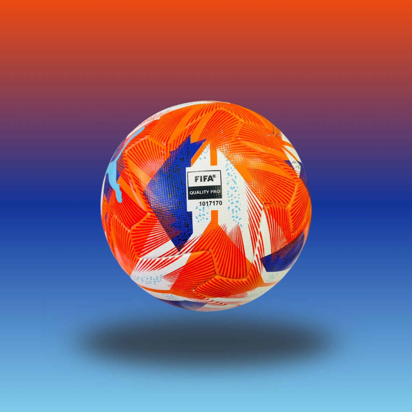 Puma Orbita LaLiga FIFA Quality Pro Official Match Ball (Orange/Blue)