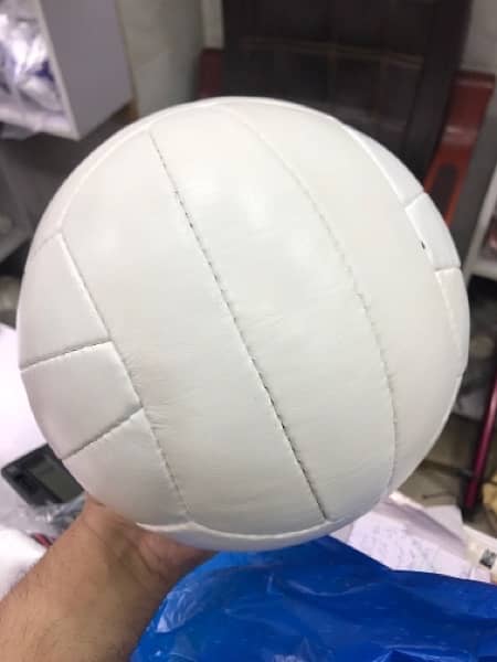 White Vintage Genuine Leather Volleyball