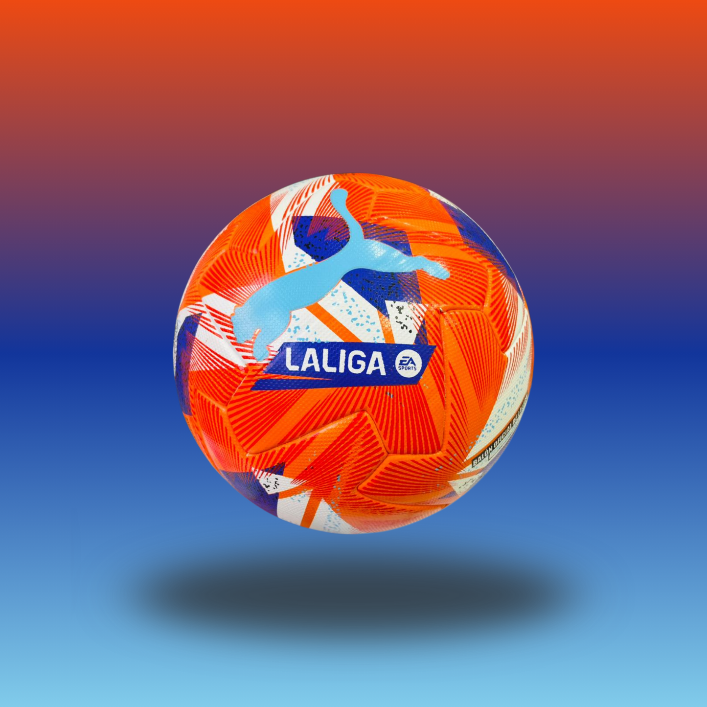Puma Orbita LaLiga FIFA Quality Pro Official Match Ball (Orange/Blue)