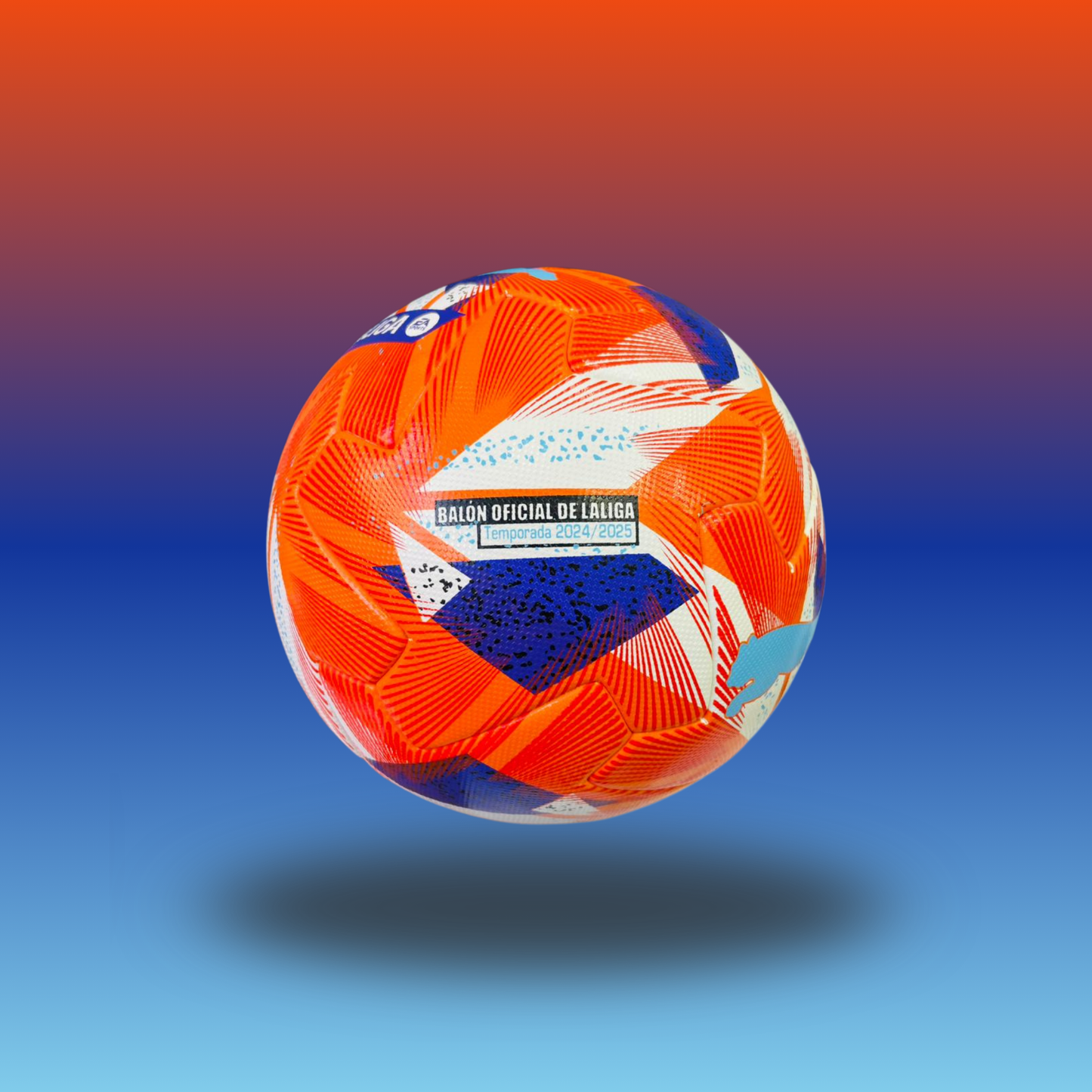Puma Orbita LaLiga FIFA Quality Pro Official Match Ball (Orange/Blue)