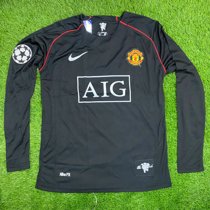 Cristiano Ronaldo Manchester United 2008 Away Jersey BLACK